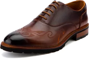 Meijiana Men's Oxfords Luxury Oxford Shoes for Men Business Casual Shoes Men's Lace-up Fashion Shoes