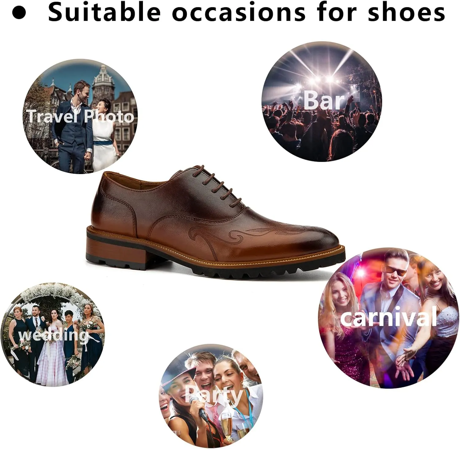 Meijiana Men's Oxfords Luxury Oxford Shoes for Men Business Casual Shoes Men's Lace-up Fashion Shoes