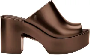 Melissa Mule Heel Collection - Fashion Sandal for Women - Iridescent Comfortable Mule Style - High-Shine Upper with Bubblegum Scent - Chic and Sophisticated