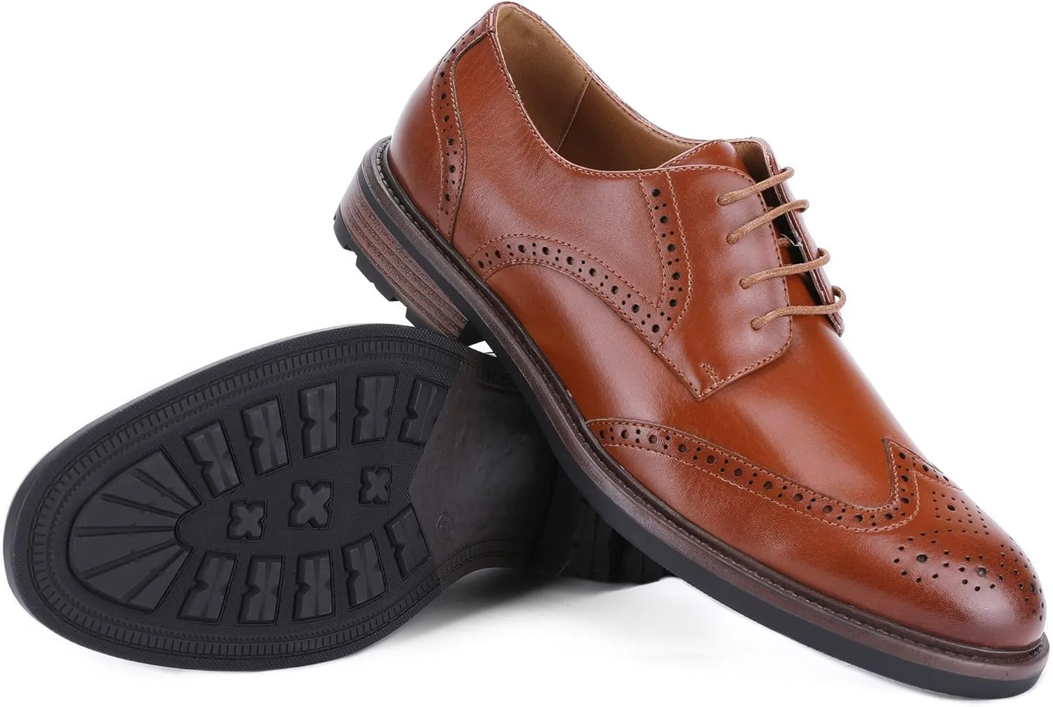 Men Wingtip Oxford Shoes Formal Classic Lace-up Dress Shoes DS20