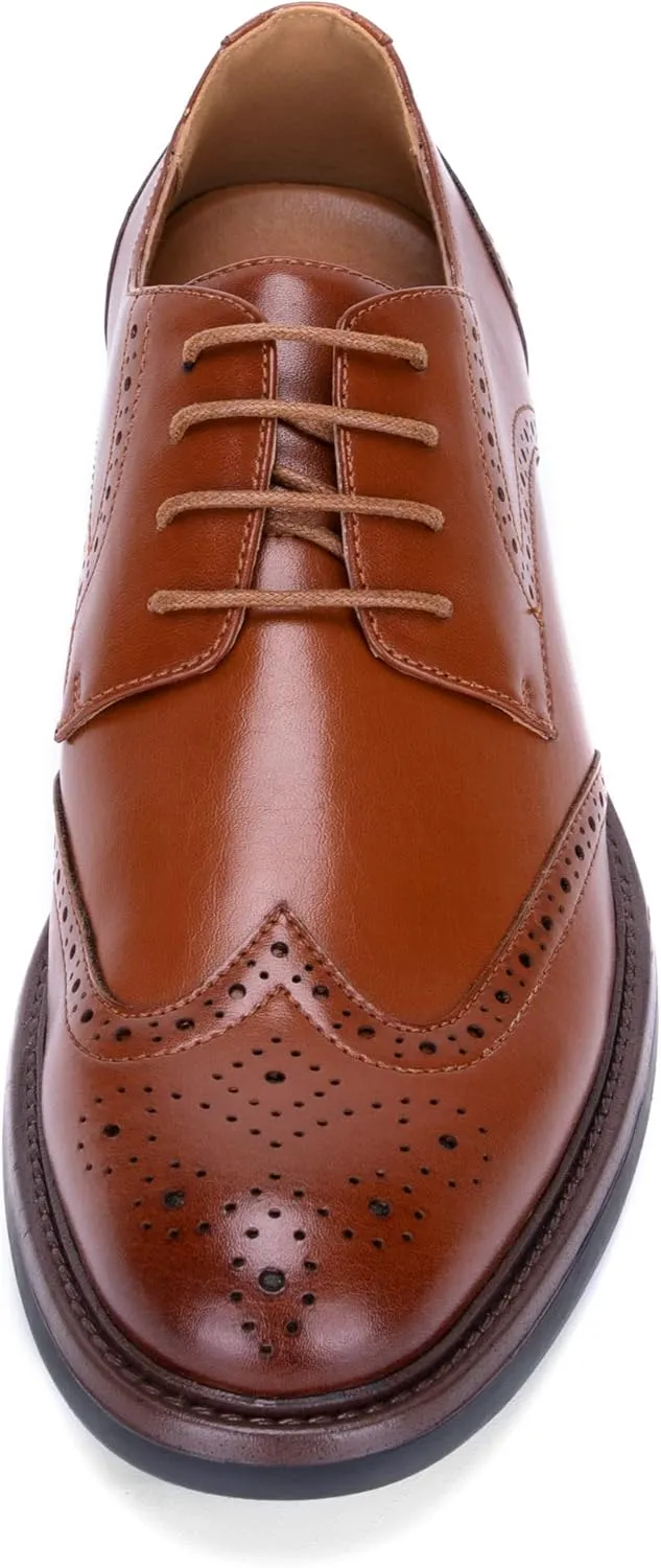Men Wingtip Oxford Shoes Formal Classic Lace-up Dress Shoes DS20
