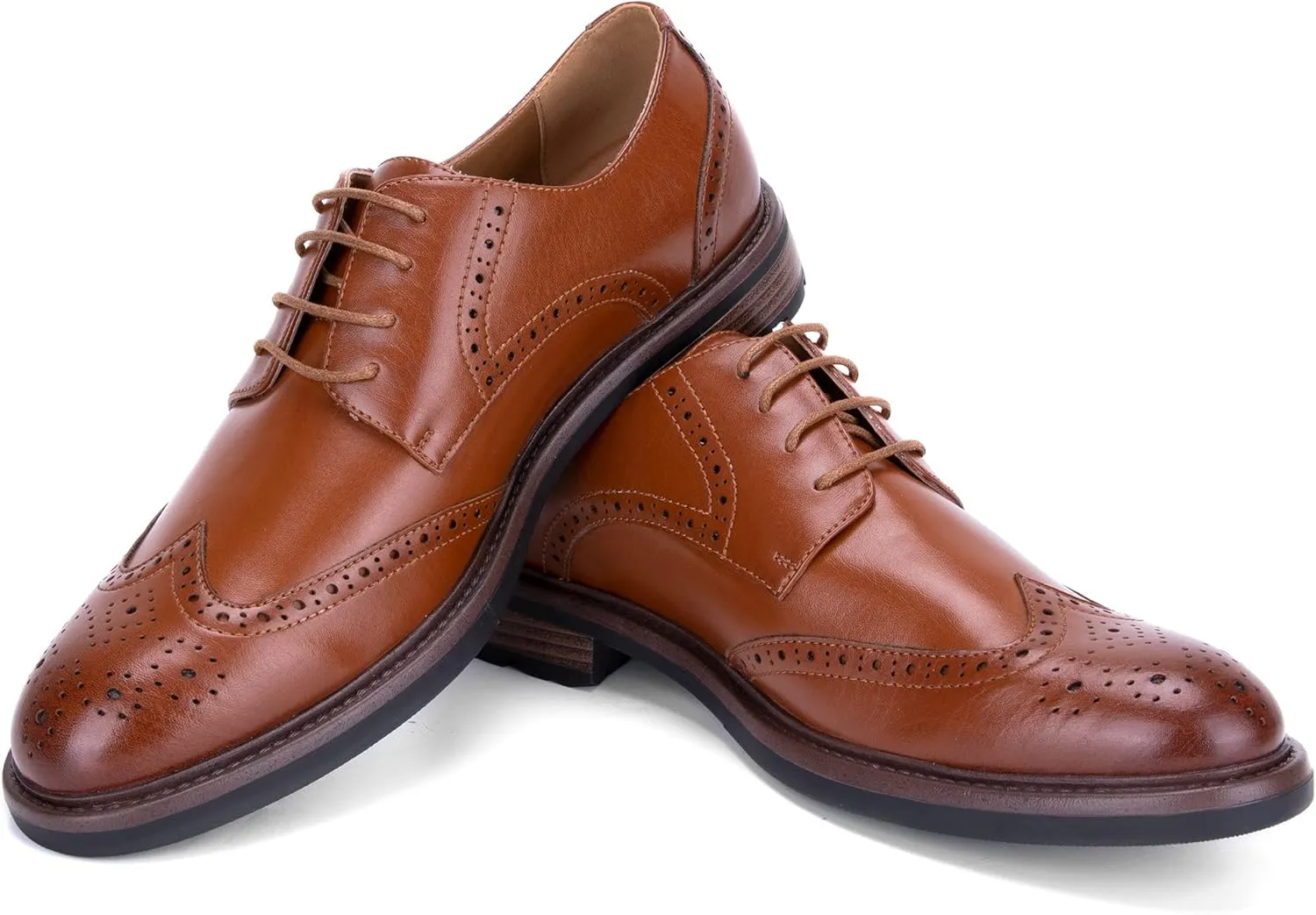 Men Wingtip Oxford Shoes Formal Classic Lace-up Dress Shoes DS20