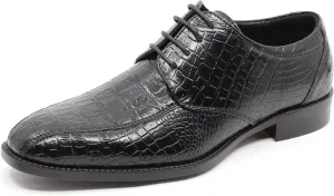 Men's Alligator Crocodile Print Oxford Fashion Lace Up Dress Shoe croco-03