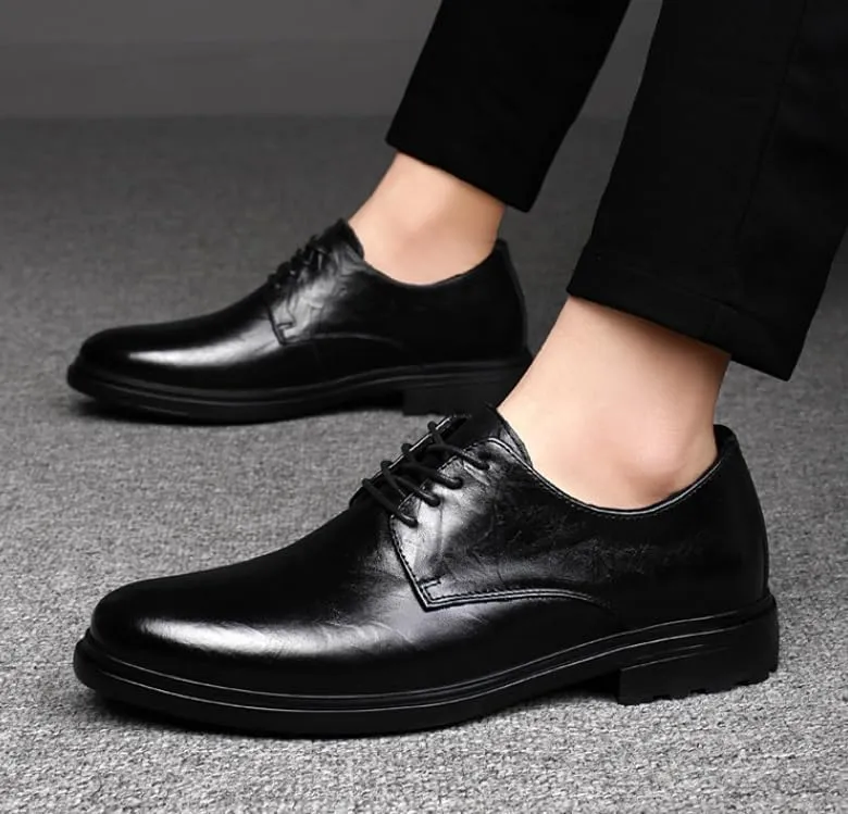 Men's Casual Dress Shoes Comfortable Fashion Business Mens Derby Shoes Office Classic Leather Business Oxfords for Men