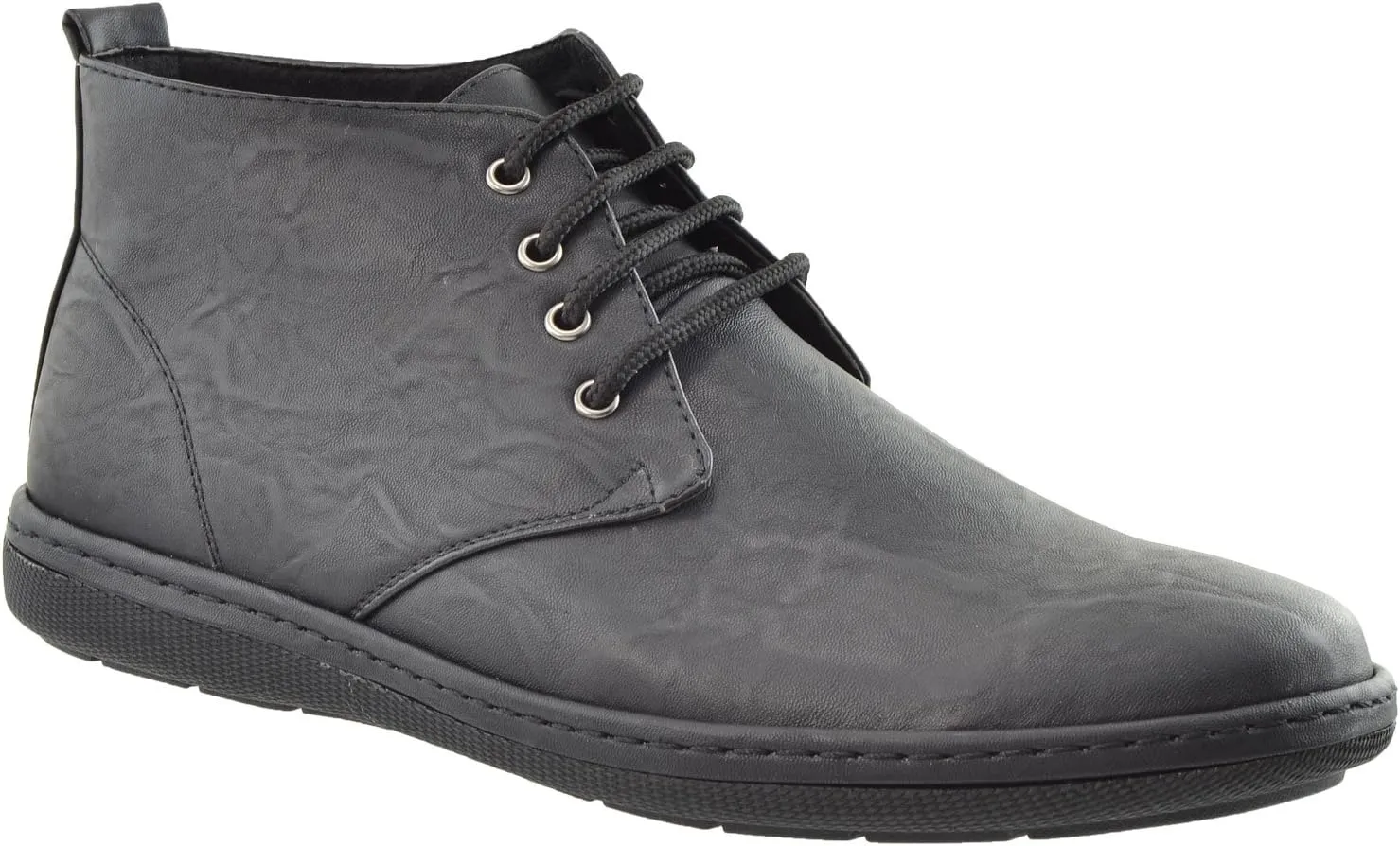 Men's Casual Shoes High Top Lace Up Oxford Almond Toe Flat Heel