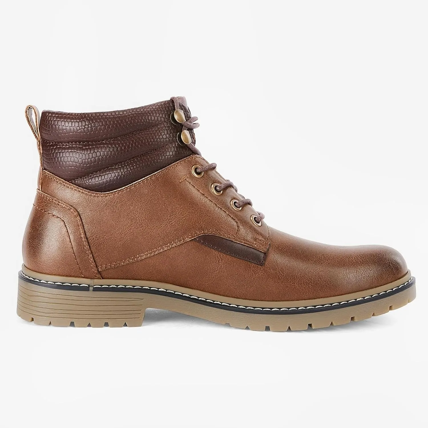 Mens Chukka Boots Motorcycle Casual Hiking Waterproof Lace up Lightweight Combat Ankle Booties Oxford Dress Work Shoes