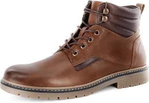 Mens Chukka Boots Motorcycle Casual Hiking Waterproof Lace up Lightweight Combat Ankle Booties Oxford Dress Work Shoes