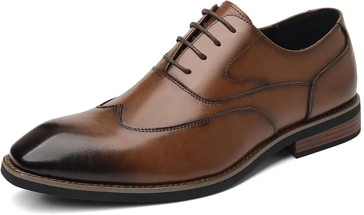 Men's Classic Dress Shoes Leather Lace Up Oxford Shoes for Formal Business