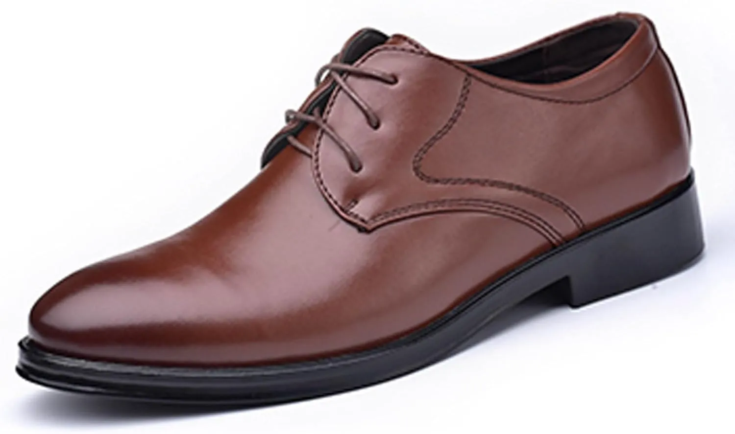 Men's Classic Matte Upper Oxfords Business Formal Lace Up Leather Lace Up Dress Shoes for Men