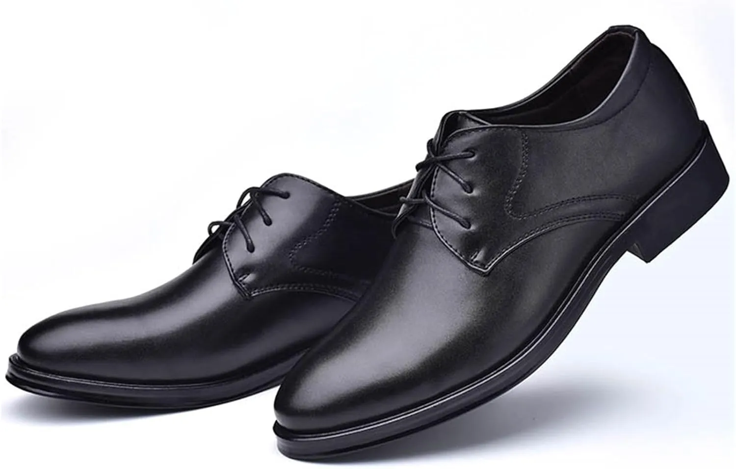 Men's Classic Matte Upper Oxfords Business Formal Lace Up Leather Lace Up Dress Shoes for Men