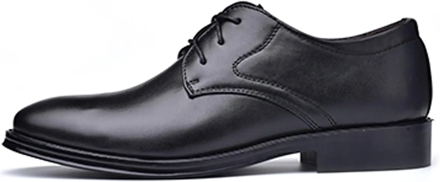 Men's Classic Matte Upper Oxfords Business Formal Lace Up Leather Lace Up Dress Shoes for Men