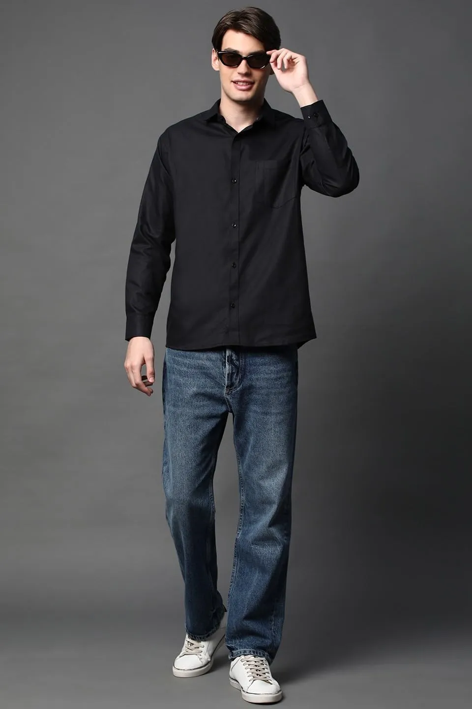 Men's Cotton Oxford Cotton Button-Down Shirt, Long Sleeve, Regular Fit