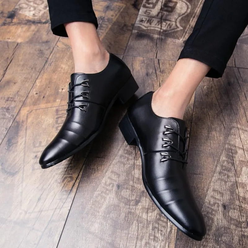Men's Dress Shoes Classic Lace Up Formal Business Oxford Casual Wedding Party Mens Tuxedo Shoes