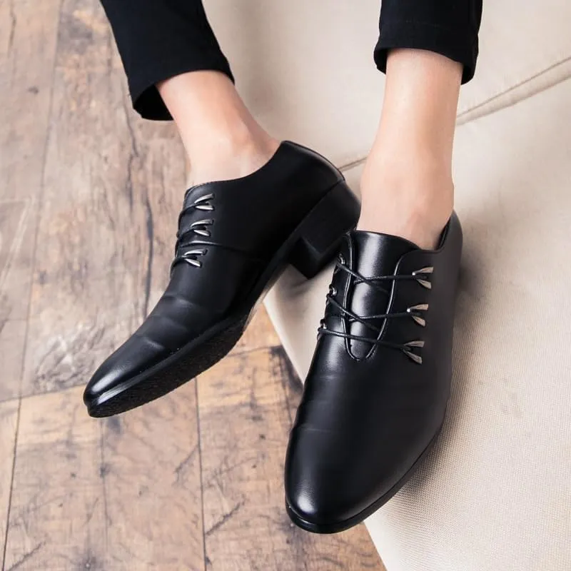 Men's Dress Shoes Classic Lace Up Formal Business Oxford Casual Wedding Party Mens Tuxedo Shoes