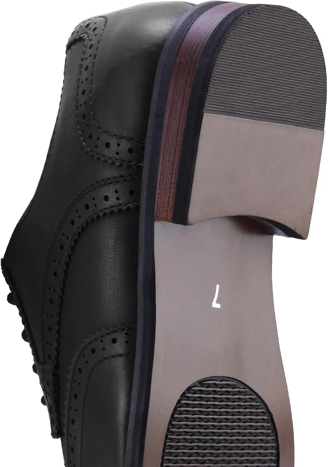 Men's Dress Shoes Formal Business Classic Lace Up Wingtip Oxford Shoes
