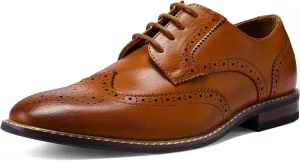 Men's Dress Shoes Formal Business Classic Lace Up Wingtip Oxford Shoes