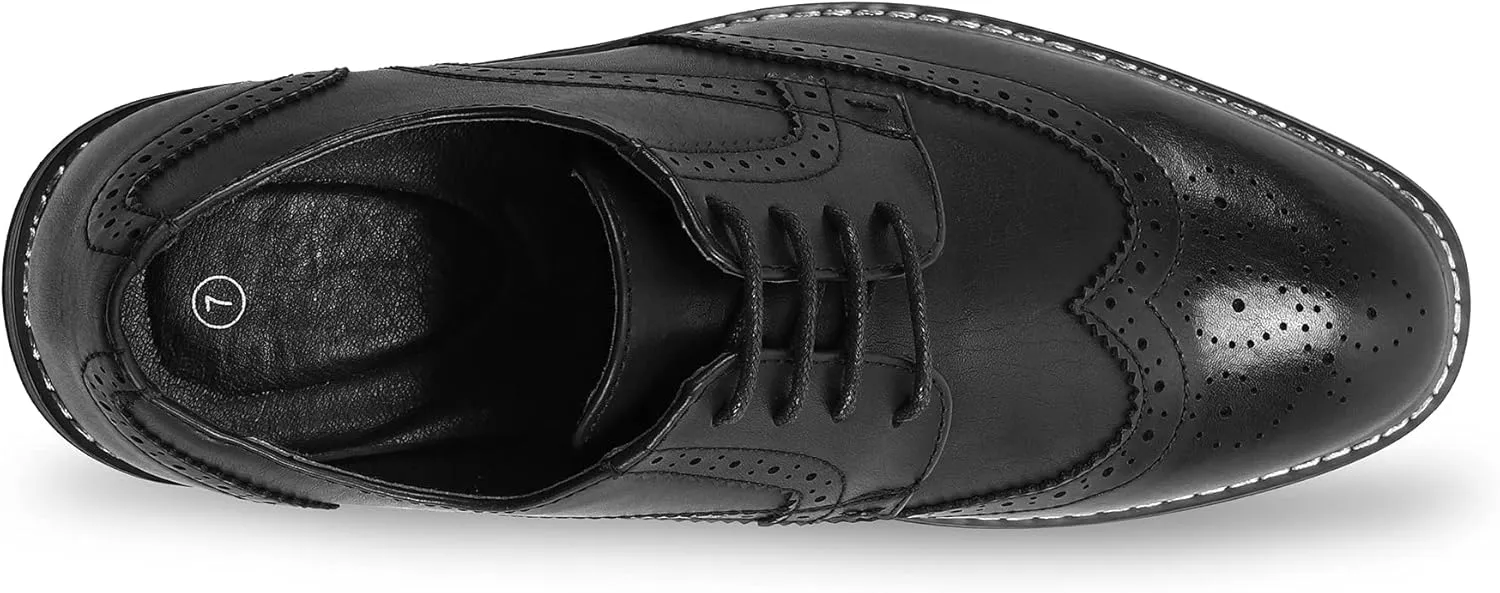 Men's Dress Shoes Formal Business Classic Lace Up Wingtip Oxford Shoes