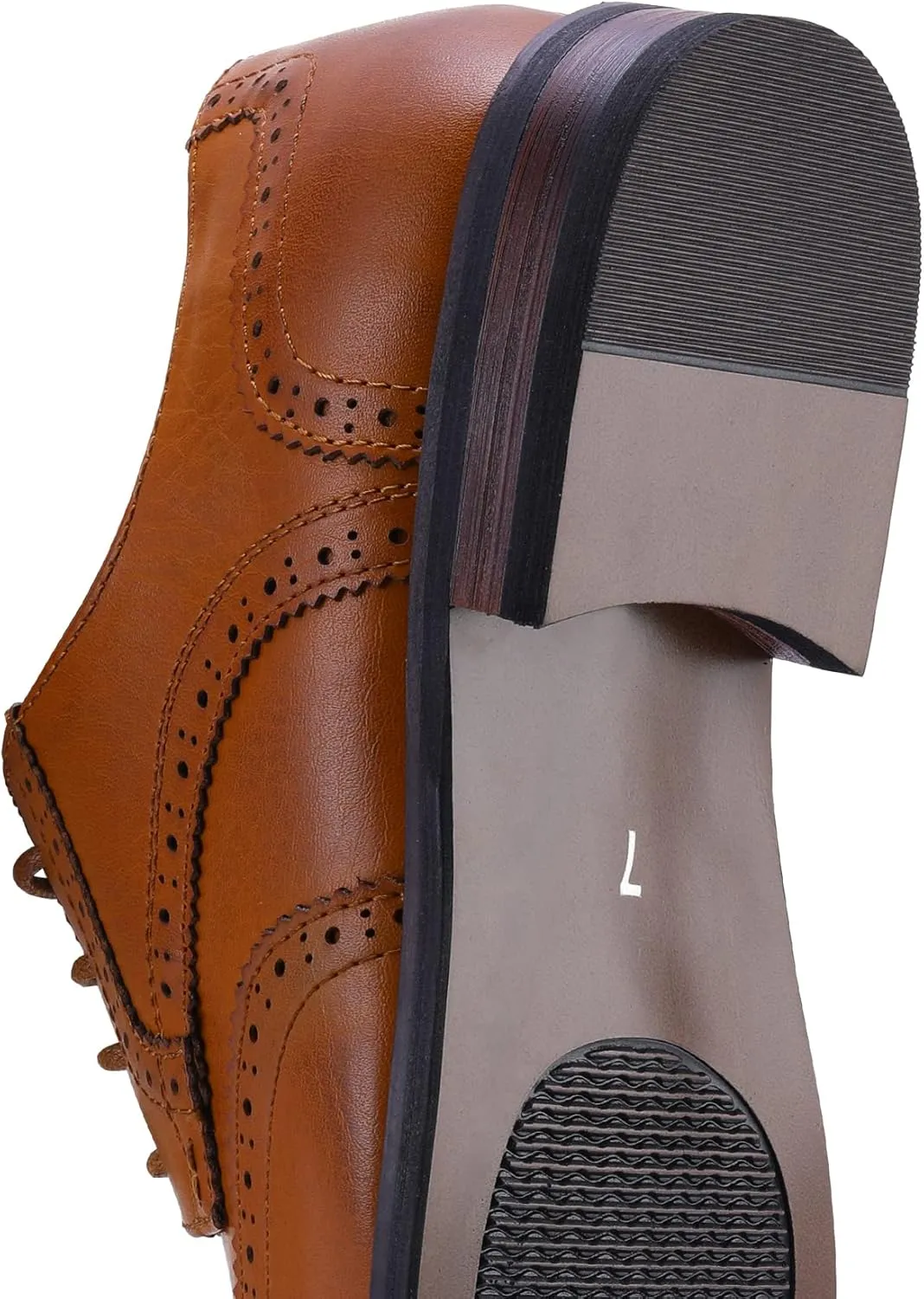 Men's Dress Shoes Formal Business Classic Lace Up Wingtip Oxford Shoes