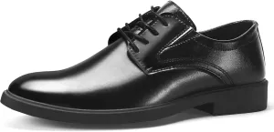 Men’s Dress Shoes Formal Oxford Slip On Business Derby Classic Lace-Up Tuxedo Shoes Black