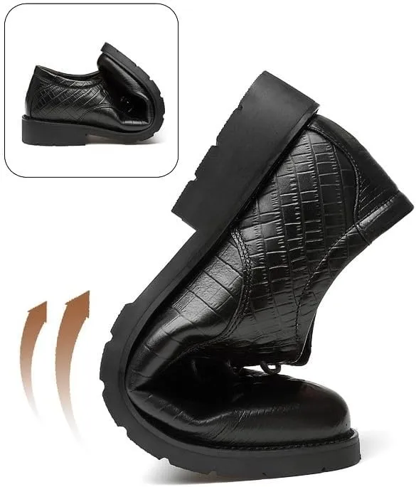 Men's Dress Shoes Genuine Leather Low Oxford Shoes Classic Business Wedding Tuxedo Shoes for Men