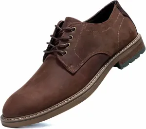 Mens Dress Shoes, Lace Up Plain Toe Leather Oxford