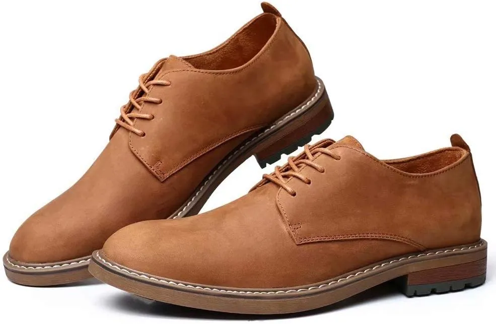 Mens Dress Shoes, Lace Up Plain Toe Leather Oxford