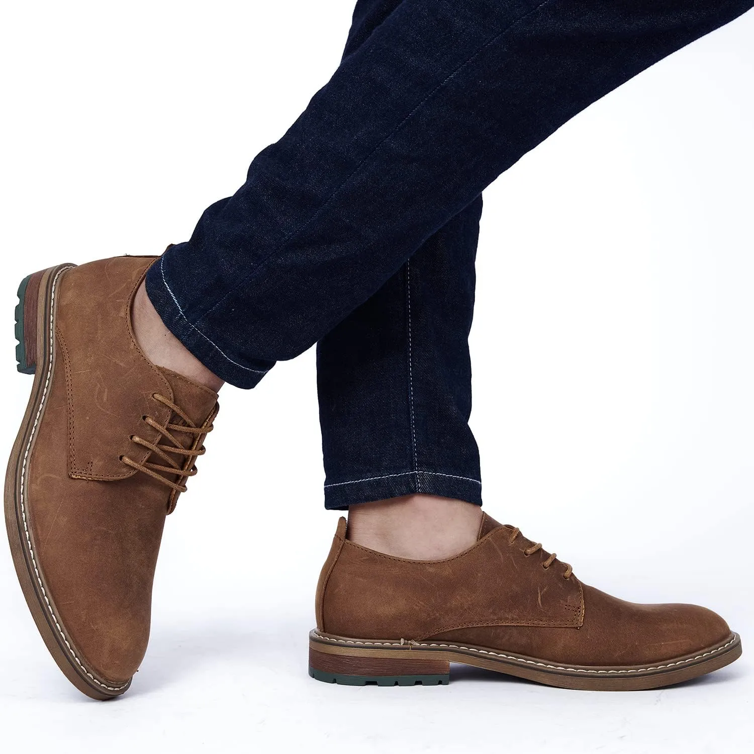 Mens Dress Shoes, Lace Up Plain Toe Leather Oxford