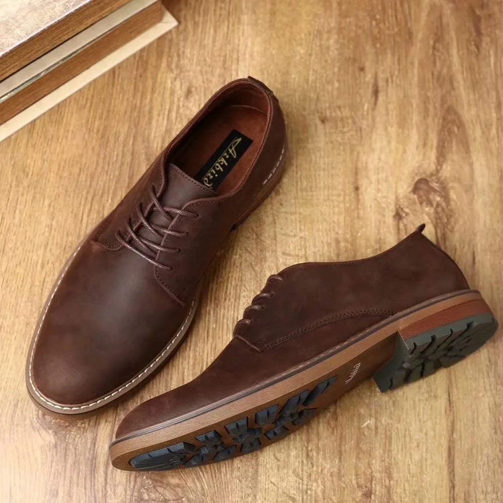 Mens Dress Shoes, Lace Up Plain Toe Leather Oxford