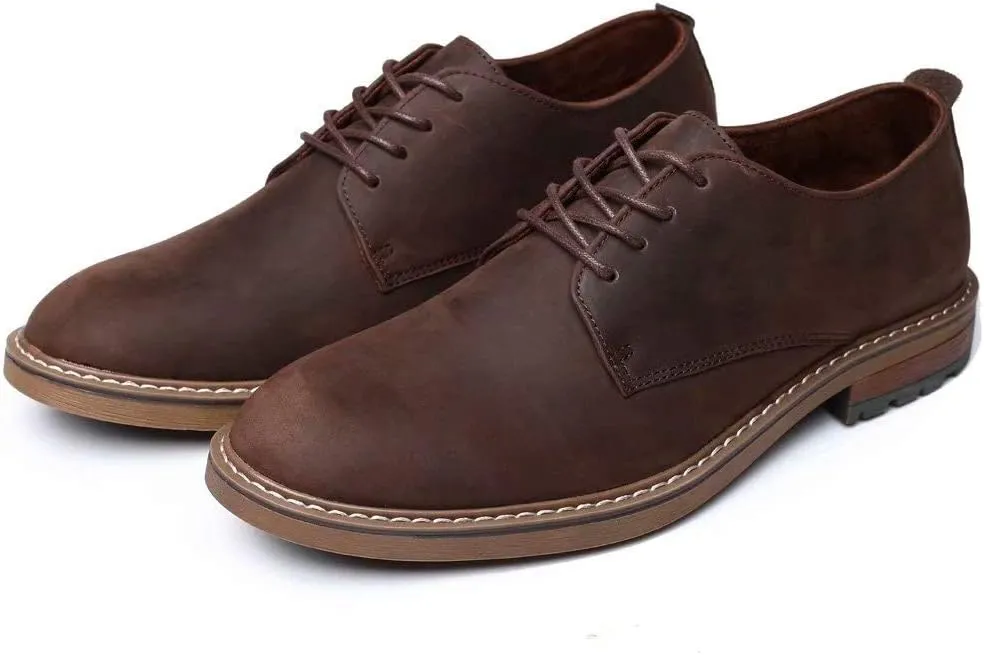 Mens Dress Shoes, Lace Up Plain Toe Leather Oxford