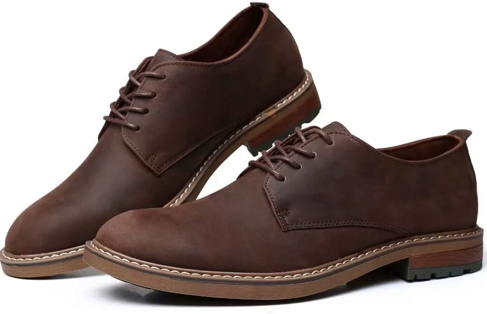 Mens Dress Shoes, Lace Up Plain Toe Leather Oxford