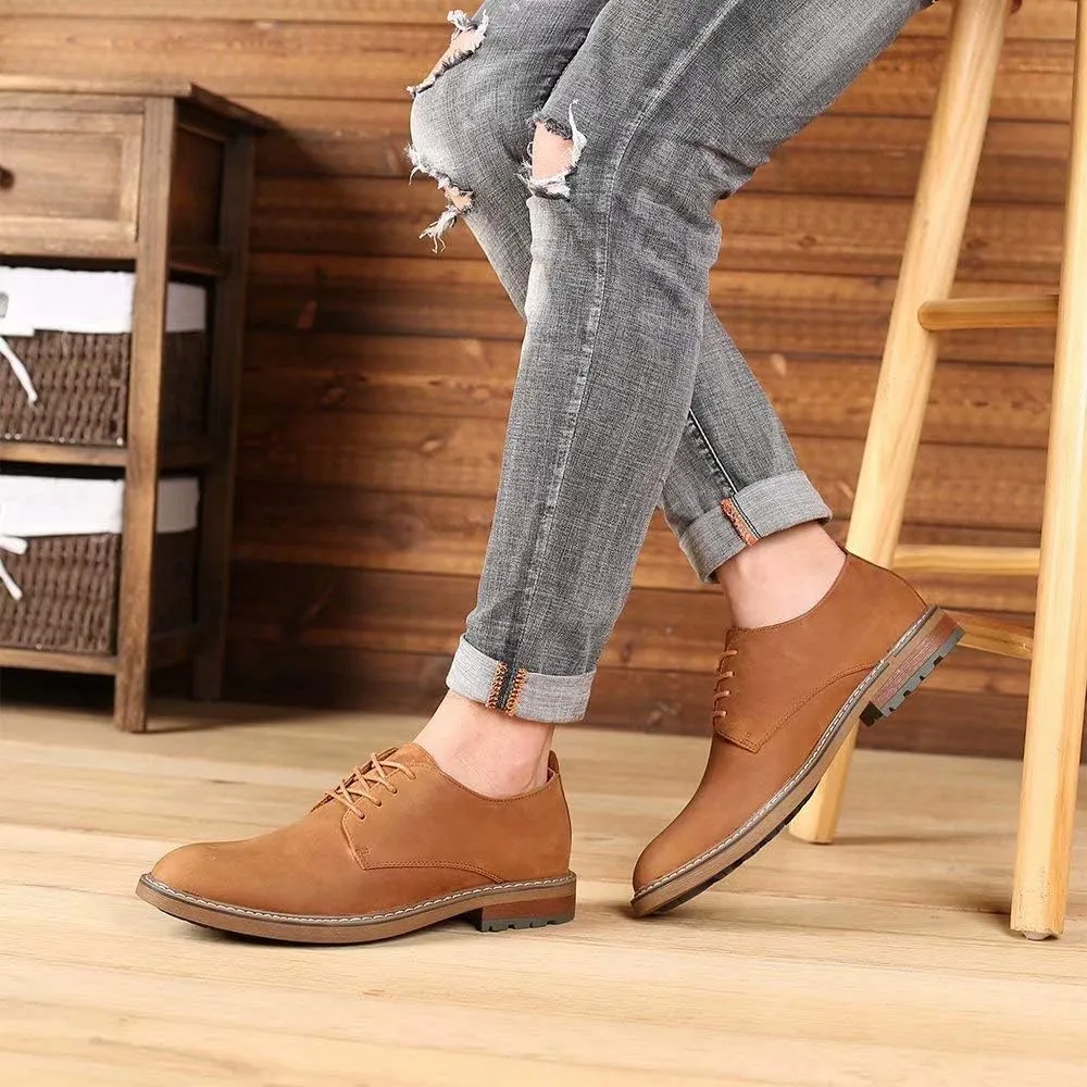 Mens Dress Shoes, Lace Up Plain Toe Leather Oxford