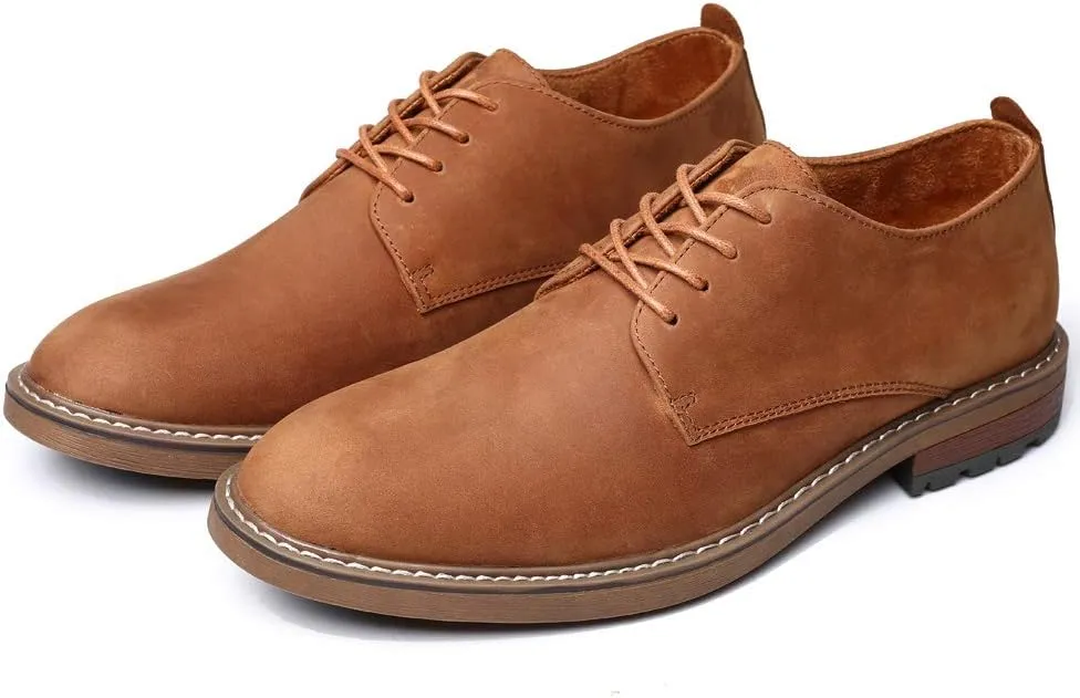 Mens Dress Shoes, Lace Up Plain Toe Leather Oxford