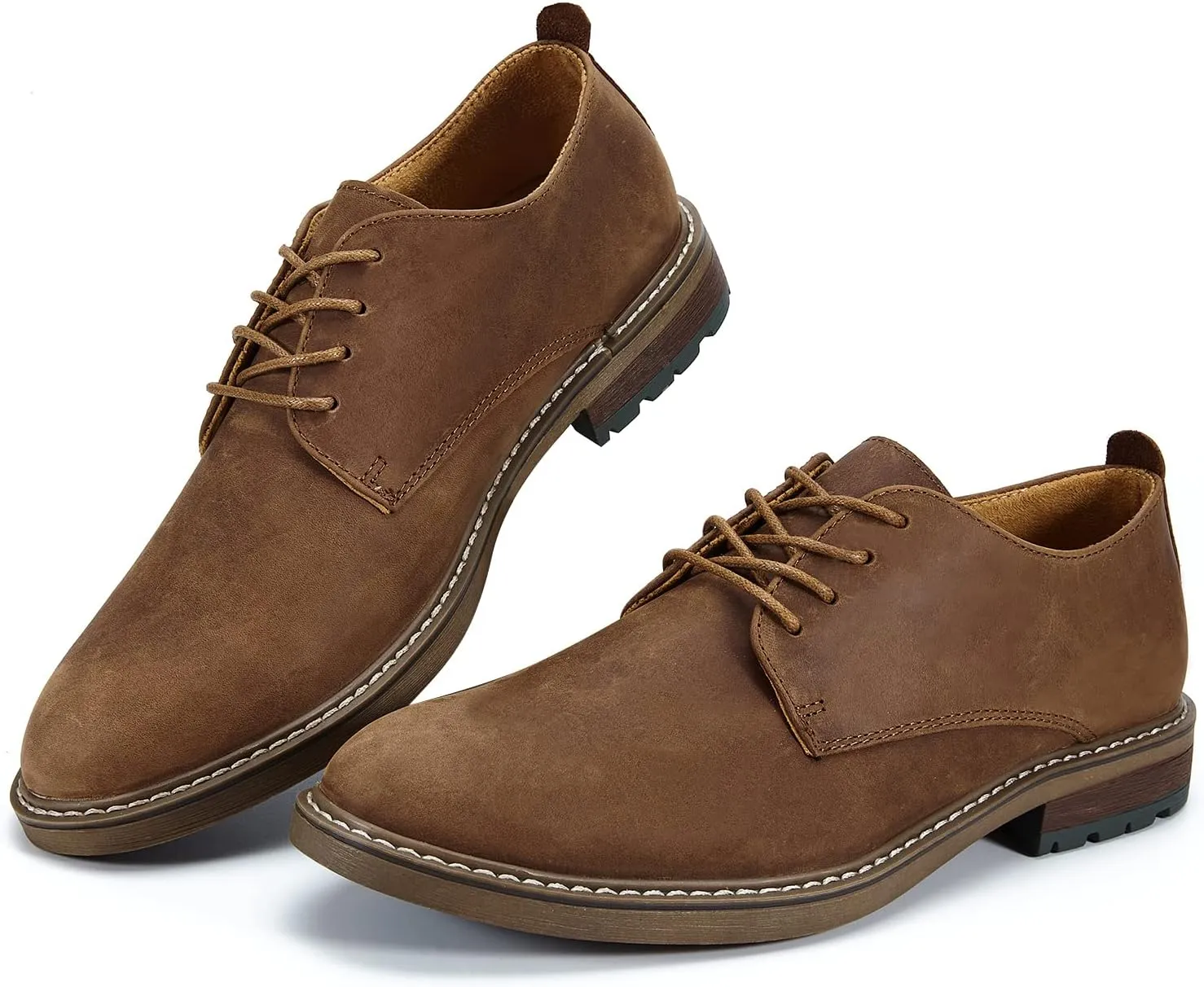 Mens Dress Shoes, Lace Up Plain Toe Leather Oxford