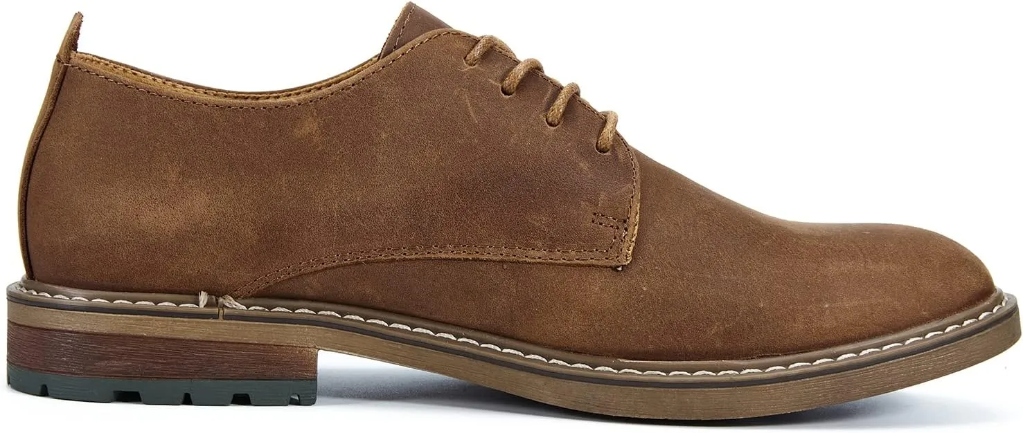 Mens Dress Shoes, Lace Up Plain Toe Leather Oxford