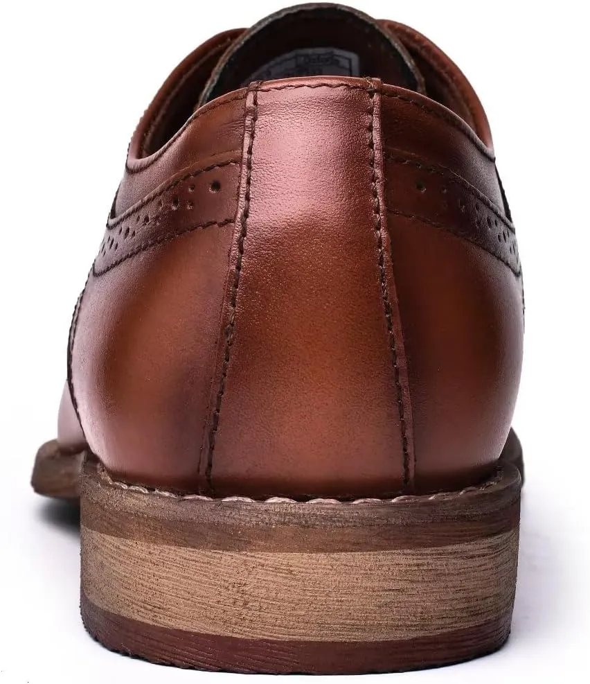 Mens Dress Shoes, Lace Up Plain Toe Leather Oxford