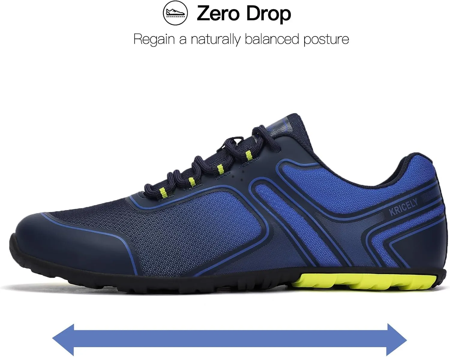 Men's Hike Barefoot Shoes | Wide Toe Box Minimalist Shoes for Gym Workout | Grounded Footwear Cross-Trainer Athletic Sneakers