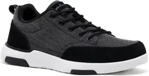 Men's Orthopedic Walking Sneakers: Lace Up Sneakers for Mens, Supportive Walking Shoes for Overpronation, Ergonomic Absorber Arch Support Driving Shoes for Tendonitis Black Size 11