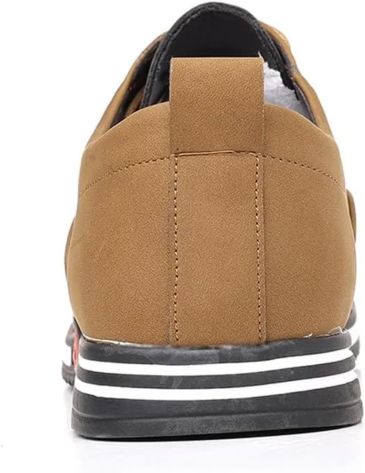 Men's Oxford Shoes Stylish Lace Up Comfortable Casual Walking Business Driving Dress Shoes