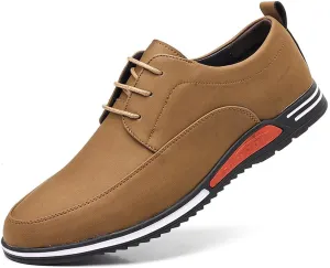 Men's Oxford Shoes Stylish Lace Up Comfortable Casual Walking Business Driving Dress Shoes