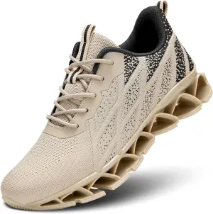 Men's Running Shoes Blade Fashion Sneakers Breathable Mesh Non Slip Gym Sport Trainer Casual Athletic Walking Shoes