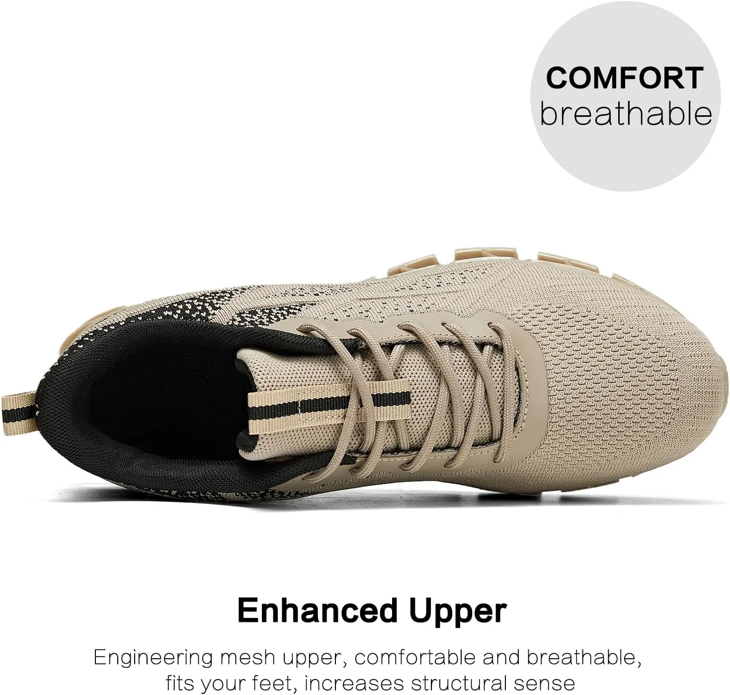Men's Running Shoes Blade Fashion Sneakers Breathable Mesh Non Slip Gym Sport Trainer Casual Athletic Walking Shoes