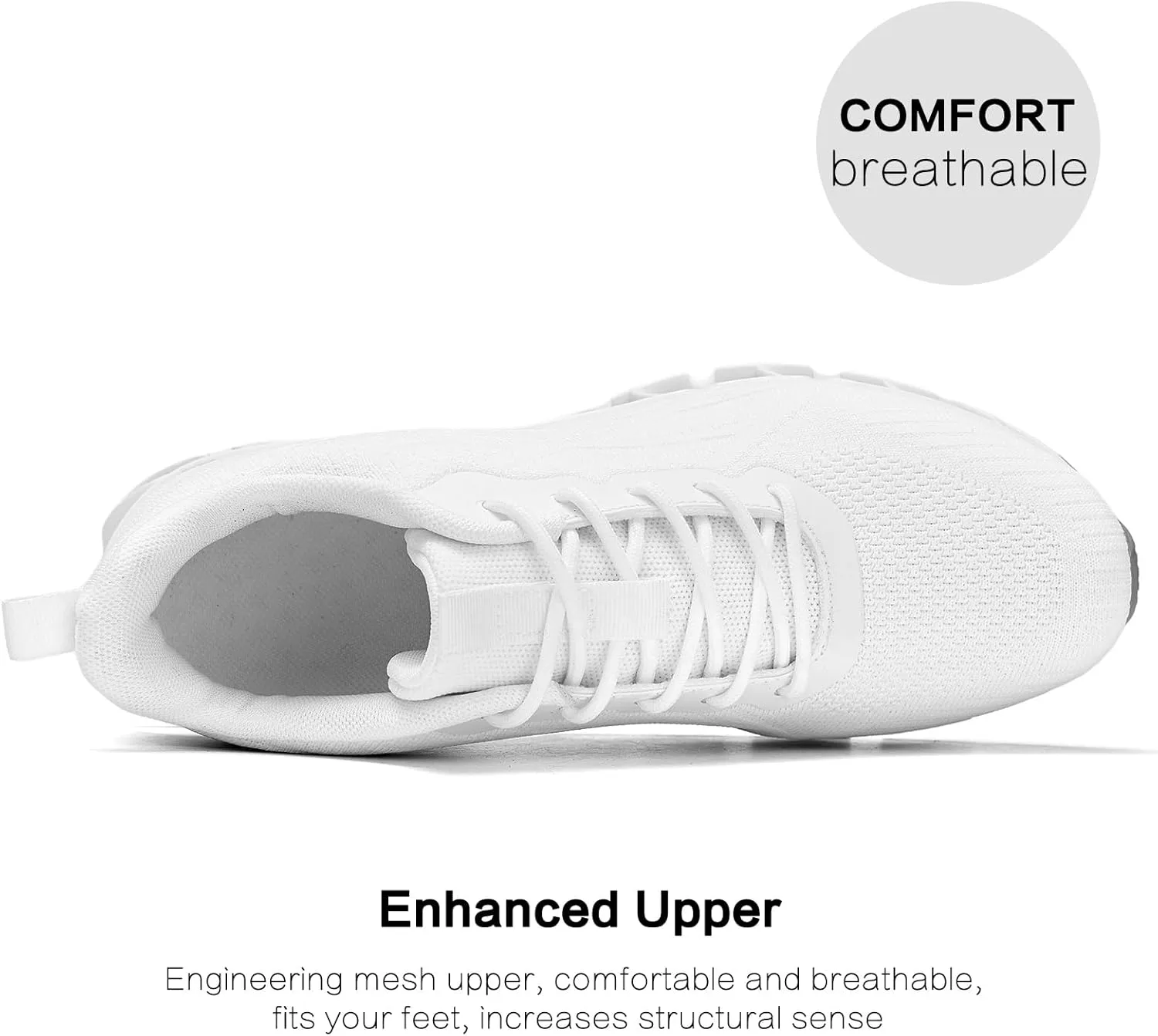 Men's Running Shoes Blade Fashion Sneakers Breathable Mesh Non Slip Gym Sport Trainer Casual Athletic Walking Shoes
