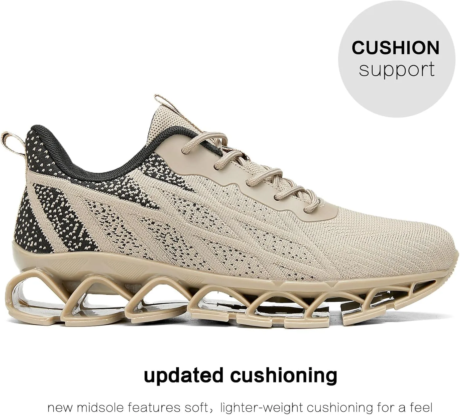 Men's Running Shoes Blade Fashion Sneakers Breathable Mesh Non Slip Gym Sport Trainer Casual Athletic Walking Shoes