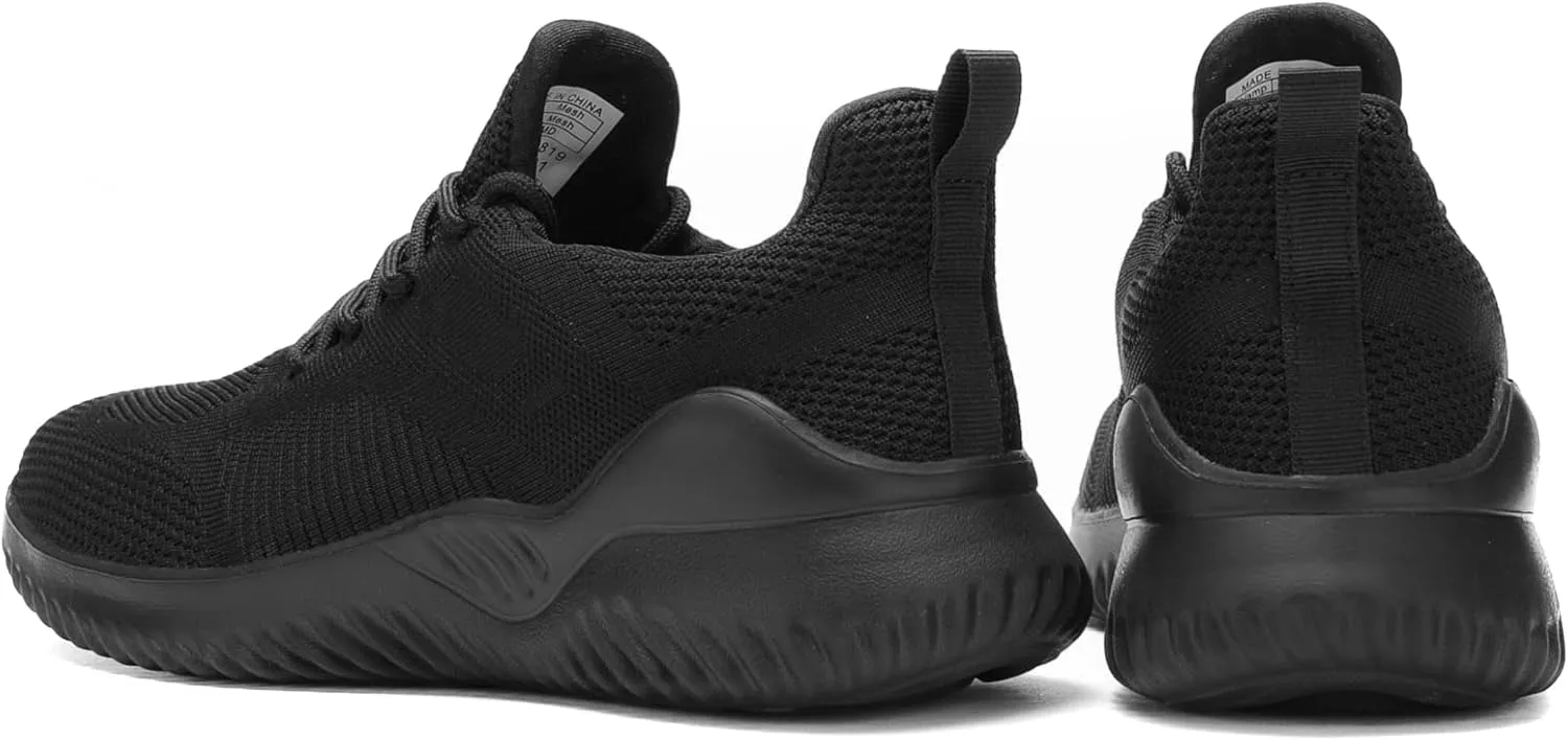 Mens Running Shoes Slip on Walking Tennis Sneakers Lightweight Breathable Mesh Workout Casual Sports Shoes Soft Sole