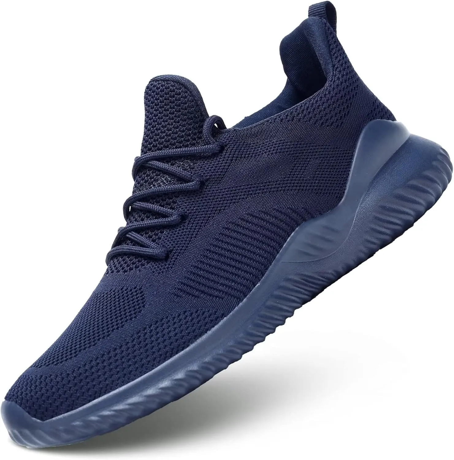 Mens Running Shoes Slip on Walking Tennis Sneakers Lightweight Breathable Mesh Workout Casual Sports Shoes Soft Sole