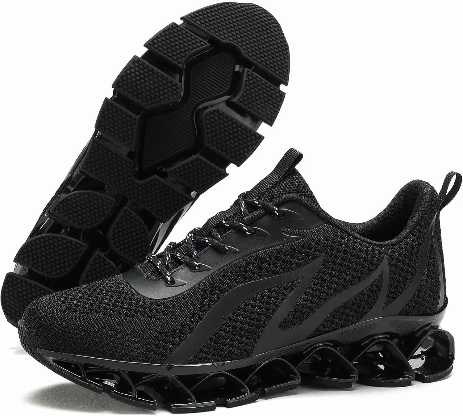 Mens Slip on Running Walking Shoes Blade Tennis Casual Fashion Sneakers Comfort Non Slip Work Sport Athletic Trainer