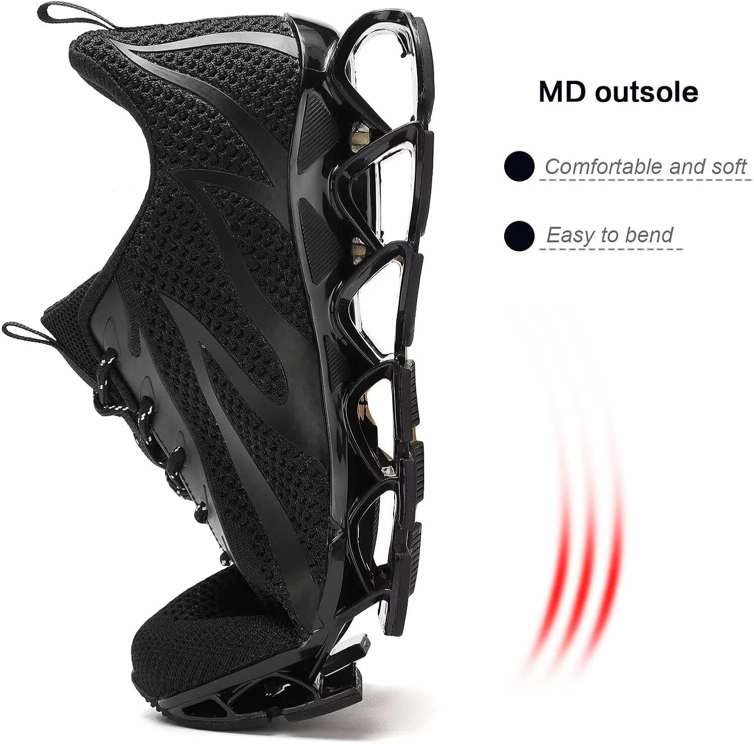Mens Slip on Running Walking Shoes Blade Tennis Casual Fashion Sneakers Comfort Non Slip Work Sport Athletic Trainer