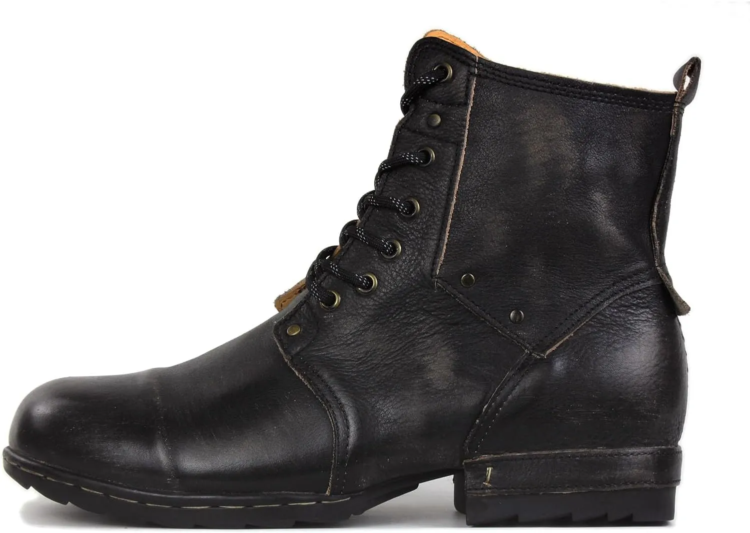 Men's Vintage Brown Retro Chukka Boots Lace-up Motorcycle Casual Leather Dress Ankle Boot for Men Fashion CD-6015-6-Vintage-R