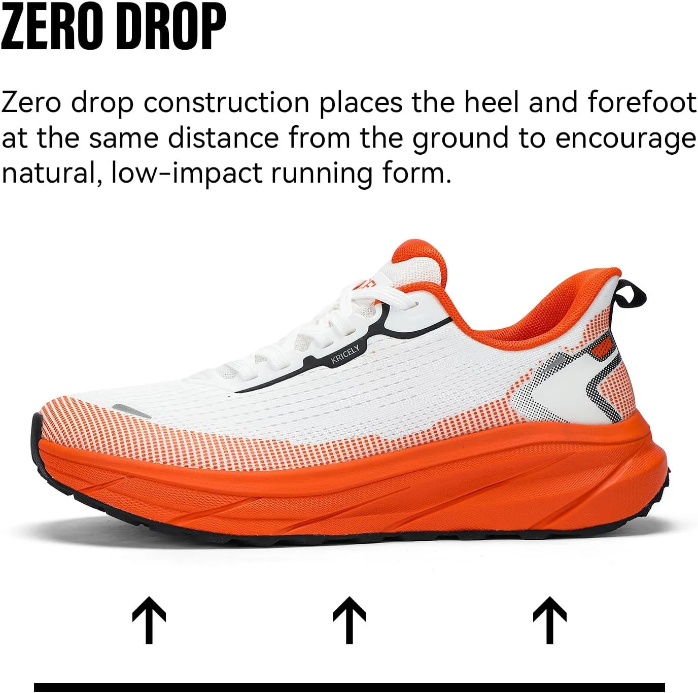 Men's Wide Toe Box Running Shoes | Zero Drop Shoes for Cross Trainer Trail Running