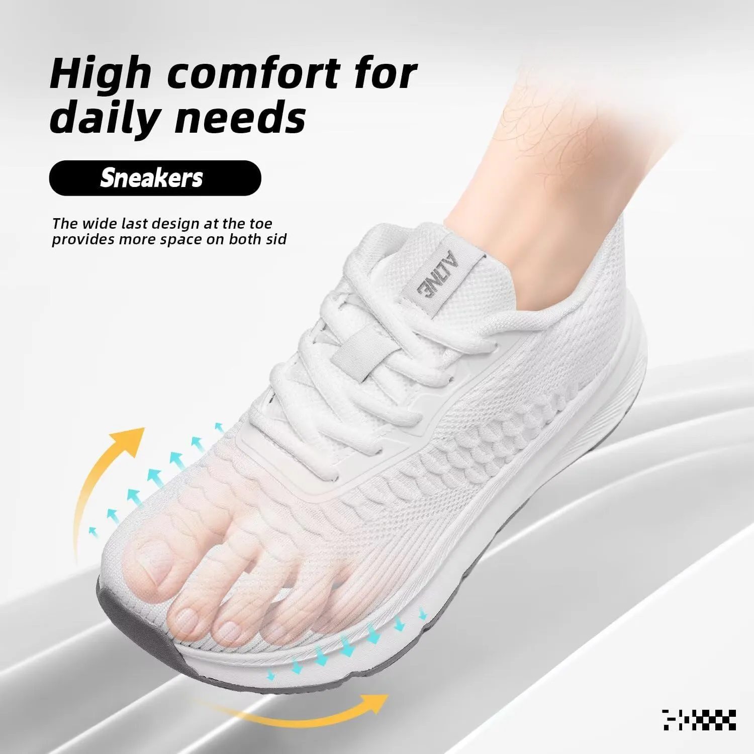 Men's Wide Toe Walking Shoes Casual Trail Running Sneakers Cross-Trainer Tennis Non Slip Athletic Gym Workout Soft Sole